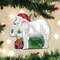 Old World Christmas 3.25 In White Elephant Tree Ornament , Santa Hat Gifts